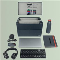 Bolsa de trabajo de tela compacta Leitz para Hot Desking con tapa
