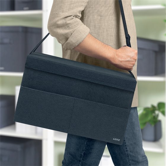 Bolsa de trabajo de tela con tapa Leitz