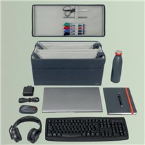 Bolsa de trabajo de tela con tapa Leitz