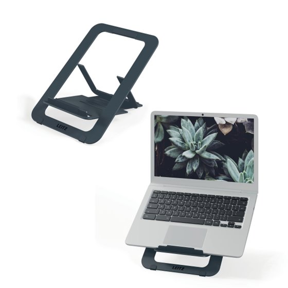 Soporte para Portátil Ajustable Ultraplano de Aluminio Leitz Ergo