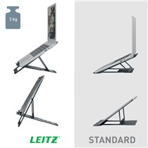 Soporte para Portátil Ajustable Ultraplano de Aluminio Leitz Ergo