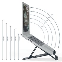 Soporte para Portátil Ajustable Ultraplano de Aluminio Leitz Ergo