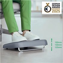 Reposapiés de escritorio ajustable Leitz Ergo, 80% plástico reciclado
