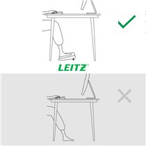 Reposapiés de escritorio ajustable Leitz Ergo, 80% plástico reciclado
