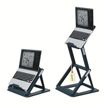 Soporte para portátil Leitz Ergo 2 en 1 de sobremesa para trabajar sentado o de pie