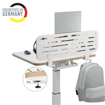 Panel organizador de escritorio con soporte para ordenador portátil Leitz Ergo, 80x25 cm