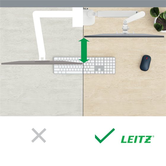 Brazo para un monitor Leitz Ergo Space Saving