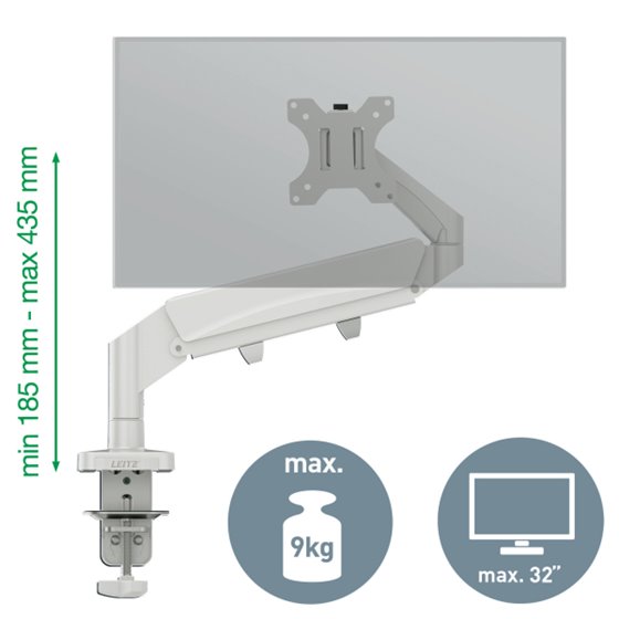 Brazo para un monitor Leitz Ergo Space Saving