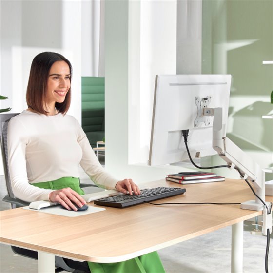 Brazo para un monitor Leitz Ergo Space Saving