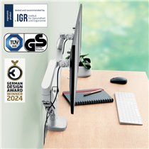 Brazo para dos monitores Leitz Ergo Space Saving