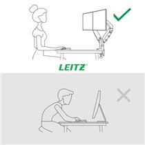 Brazo para dos monitores Leitz Ergo Space Saving