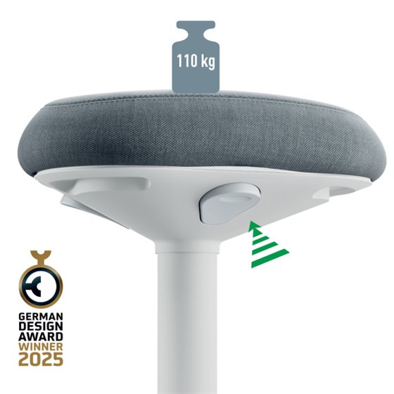 Taburete Active con asiento Comfort Leitz Ergo