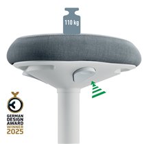 Taburete Active con asiento Comfort Leitz Ergo