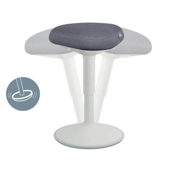 Taburete Active con asiento Comfort Leitz Ergo