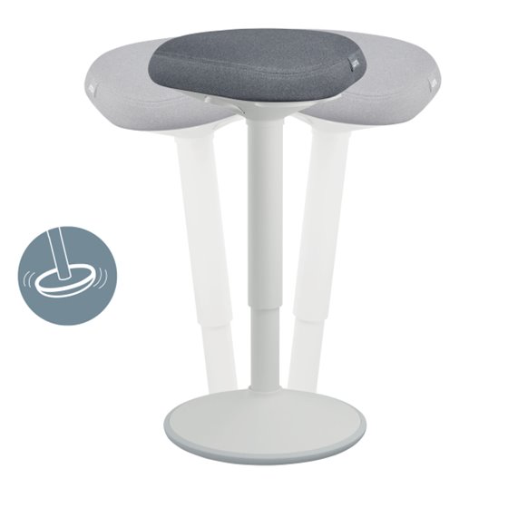 Taburete Active con asiento Comfort Leitz Ergo