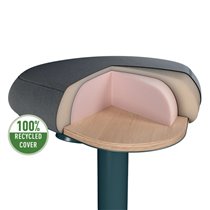 Taburete Active con asiento Comfort Leitz Ergo