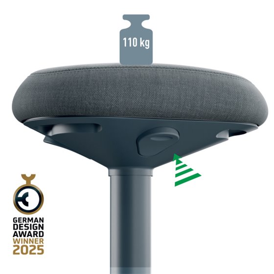 Taburete Active con asiento Comfort Leitz Ergo