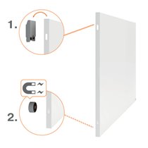 Pizarra magnética sin marco Nobo Infinity 1200x900mm