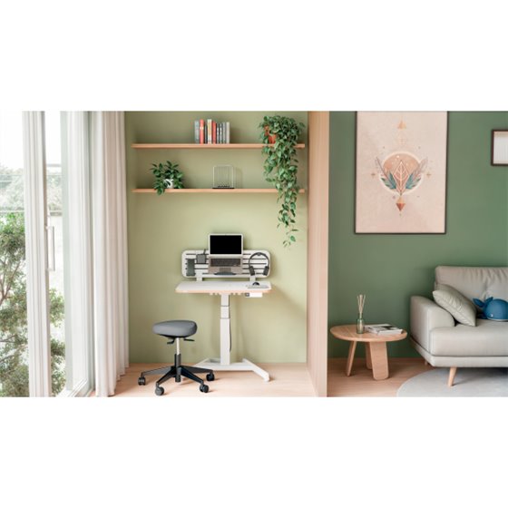 Taburete Leitz Ergo Active con Ruedas y Asiento Wobble Comfort