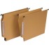 Carpeta Colgantes Visor Lateral Cartulina Folio Lomo V Kraft Grafoplás