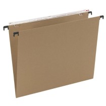 Carpeta Colgantes Visor Superior Largo Cartulina Folio Lomo V Kraft Grafoplás