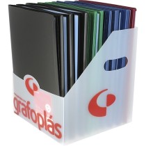 Carpeta Con Fundas  Expositor x20   PP Opaco Semirígido Folio Fundas Surtidas Colores Surtidos Poliplas Opaco Grafoplás
