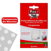 Pack 5 Hojas Con 12 Puntos Adhesivos Doble Cara Fixo