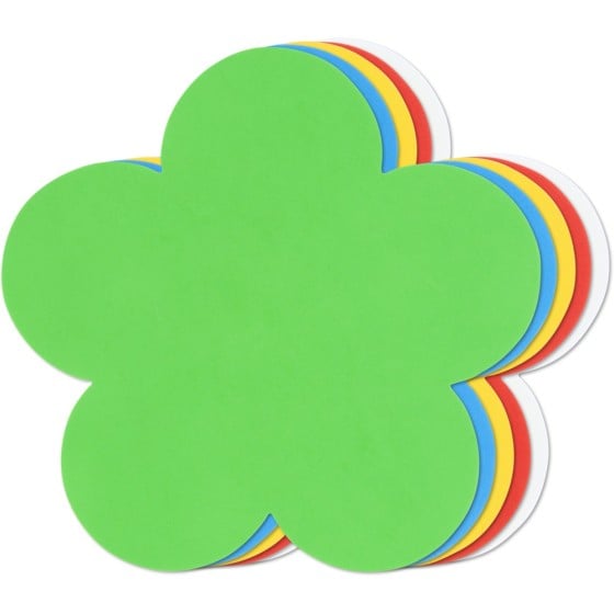 Pack 25 Figuras Goma Eva 2 mm Flor Colores Surtidos Fixo Kids