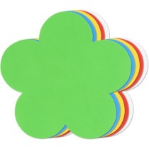 Pack 25 Figuras Goma Eva 2 mm Flor Colores Surtidos Fixo Kids