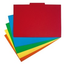 SubCarpeta  Folio Con Pestaña Central 240 G Rojo Fsc Grafoplás