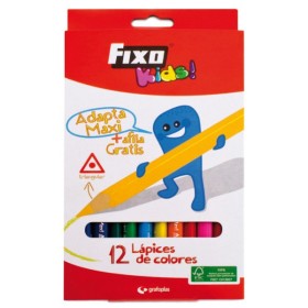 Caja 12 Lápices Colores Triangulares Maxi Fsc Fixo Kids