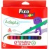 Caja 12 Rotuladores Triangulares Escolares Colores Surtidos Fixo Kids