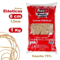 Bolsa 1000 G Gomas Elásticas 1.5mm X 8Cm Fixo