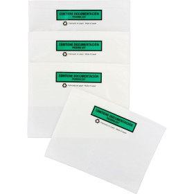 Caja 250 Sobres Adhesivos Documentacion Papel 142X130 Con Impresión Kores