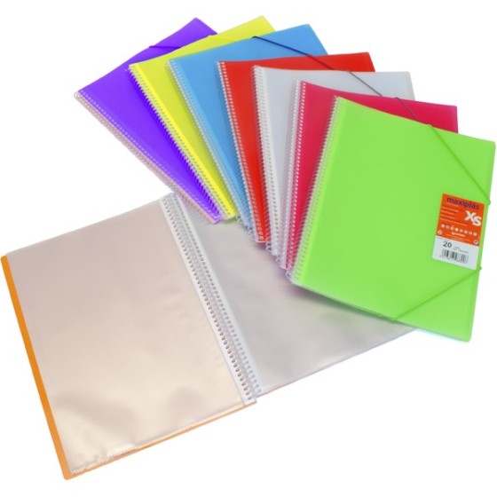 Carpeta Maxiplás PP Translúcido Semirígido A4 Fundas Surtidas Xs Grafoplás Caja de 16