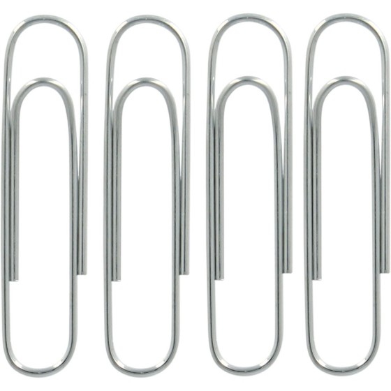 Caja 100 Clips Galvanizados Labiados 42 mm Kores