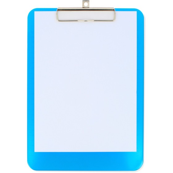 Carpeta Con Pinzas +Regla A4 PP Azul Grafoplás