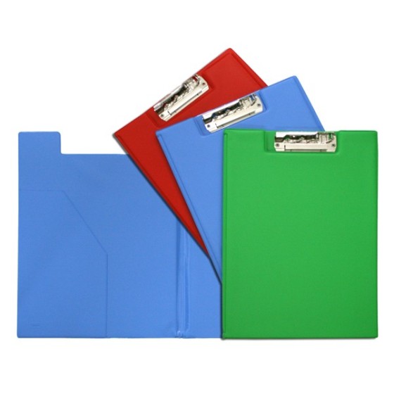Carpeta Con Pinzas Miniclip Escote Folio Pvc Verde Claro Grafoplás
