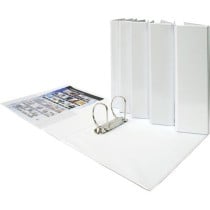 Carpeta Canguro Pvc 2X16mm Blanco A4 Con Bolsa Interior Xs Grafoplás