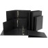Carpeta De Anillas Pvc Folio 2X25mm Negro Con Bolsa Interior Carpeta Anillas Pvc Grafoplás