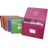 Clasificadores 13 Bolsas  PP Translúcido Rayado Vertical Gomas Folio Verde Multiline Grafoplás