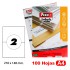 Caja 100 Hojas Etiquetas A4 Cantos Rectos 210X148 mm Fixo Fsc Fixo