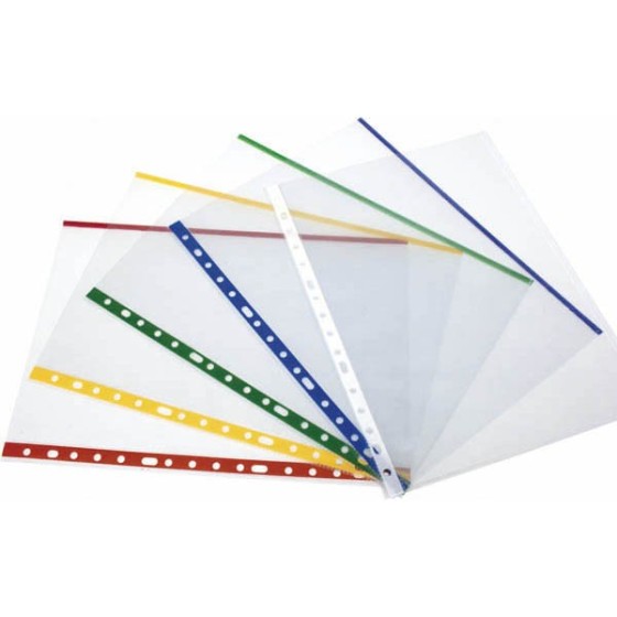 Funda Con Indicador De Color PP Extra Lomo Reforzado A4 11 Taladros Amarillo Grafoplás