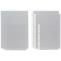 Funda Clásica Pvc Piel Naranja 100 Micras Folio 16 Taladros Transparente Grafoplás