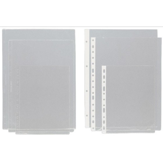 Funda Clásica Pvc Piel Naranja 100 Micras Lomo Reforzado Folio 4 Taladros Transparente Grafoplás