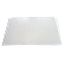 Funda Clásica Pvc Piel Naranja 150 Micras Rebaje Lateral A3 Apaisado 4 Taladros Transparente Grafoplás