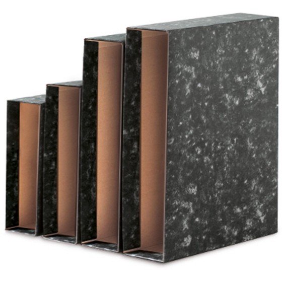 Fundas Archivador Papel 2 mm Novoclas 4º Natural Negro Fsc Novoclas Unisystem