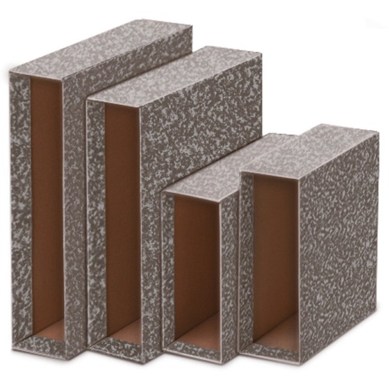 Fundas Archivador Papel 2 mm Clásico 4º Natural Gris Fsc Uniclasico Unisystem