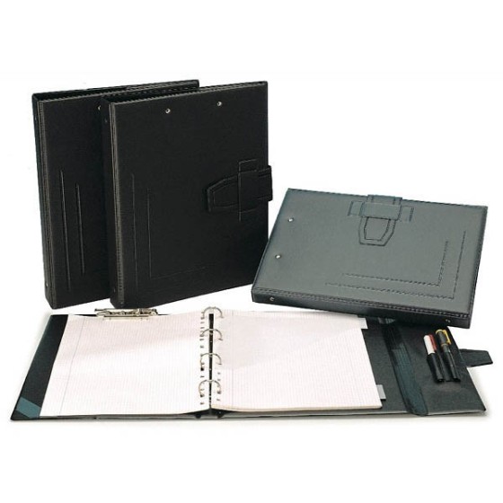 Carpeta De Anillas Pvc Espumado Folio 4X25mm Y Miniclip Negro Carpeta Escolar Pvc Grafoplás
