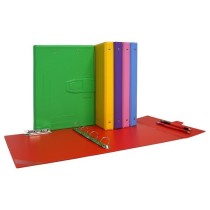 Carpeta De Anillas Pvc Folio 4X40mm Y Miniclip Verde Claro Carpeta Escolar Pvc Grafoplás